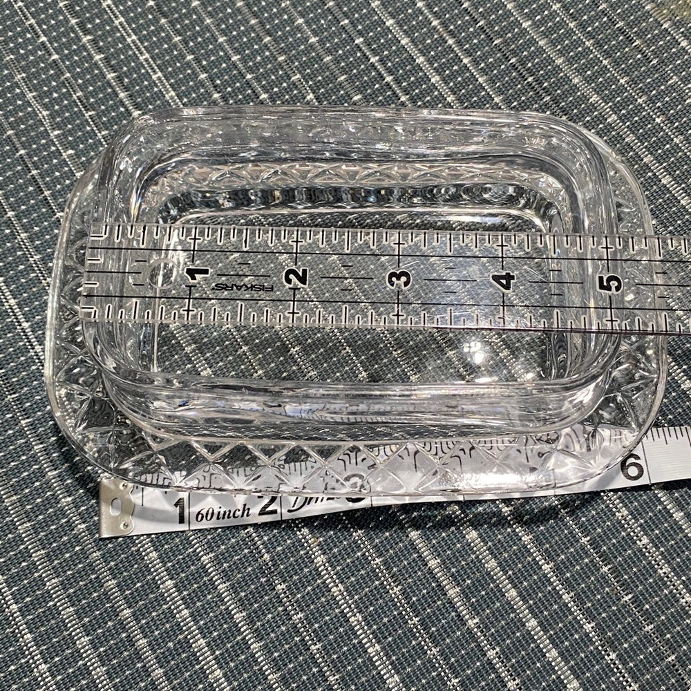 Crystal Clear Glass Butter Dish - Picture 8 of 12